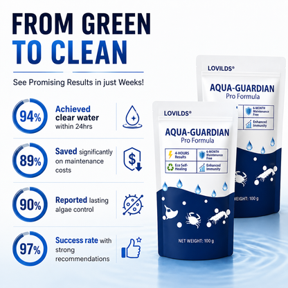 🌟 Official Store |⏱️ Crystal Clear in 24 Hours! | LOVILDS®Water Clarifying Powder