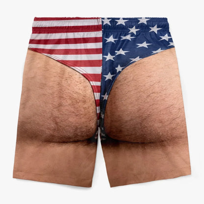 🔥2026 New American Fun & Personalized Patriotic Men's Swim Trunks – Freedom & Leisure 😂-2