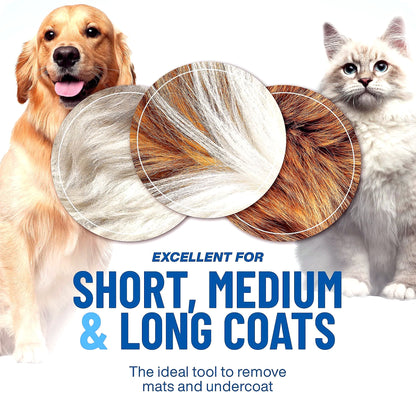 🐾 Professional Deshedding Tool for Dogs & Cats – Gentle, Efficient & Fur-Free Home ✨💖