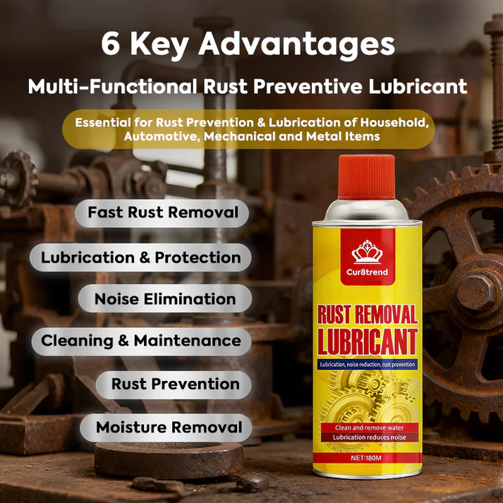 🎉LAST DAY OFF 🔥Anti-Rust Lubricant Spray &Rust Remover