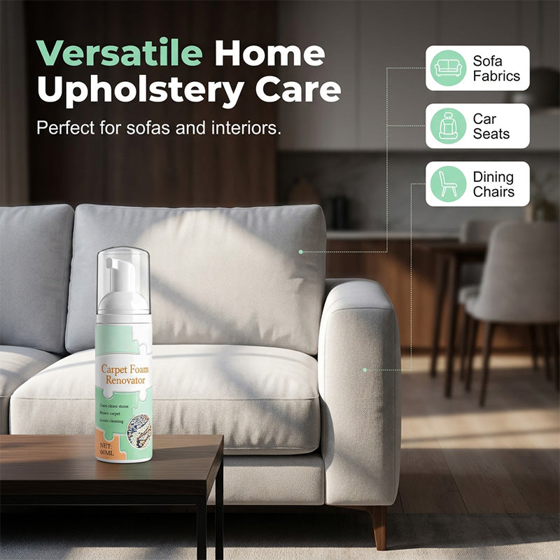 🔥🔥Limited Time Promotion 50% OFF🔥Waterless Carpet Foam Stain Remover with Towel