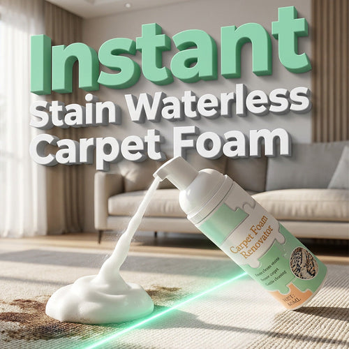 🔥🔥Limited Time Promotion 50% OFF🔥Waterless Carpet Foam Stain Remover with Towel